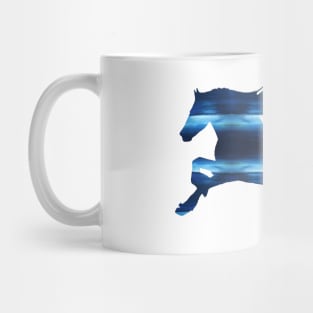 Blue Horse Mug